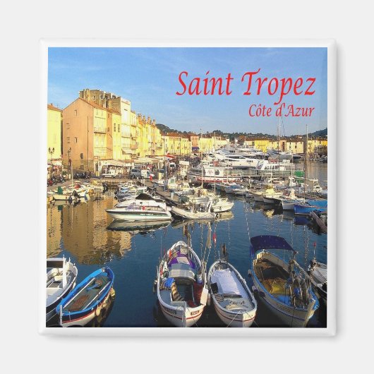 zFR078 SAINT TROPEZ Franse Riviera, Frankrijk, Fri Magneet (Voorkant)