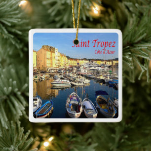 zFR078 SAINT TROPEZ French Riviera, Frankrijk, Keramisch Ornament
