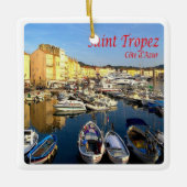 zFR078 SAINT TROPEZ French Riviera, Frankrijk, Keramisch Ornament (Voorkant)