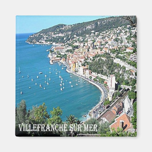 zFR083 VILLEFRANCHE SUR MER French Riviera, Fridge Magneet (Voorkant)