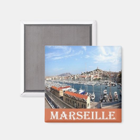 zFR087 MARSEILLE MARS, Franse Riviera, Fridge Magneet (Voorkant / Achterkant)