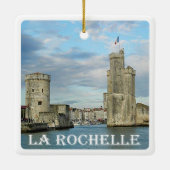 zFR091 LA ROCHELLE, Franse Riviera, Frankrijk, Keramisch Ornament (Achterkant)