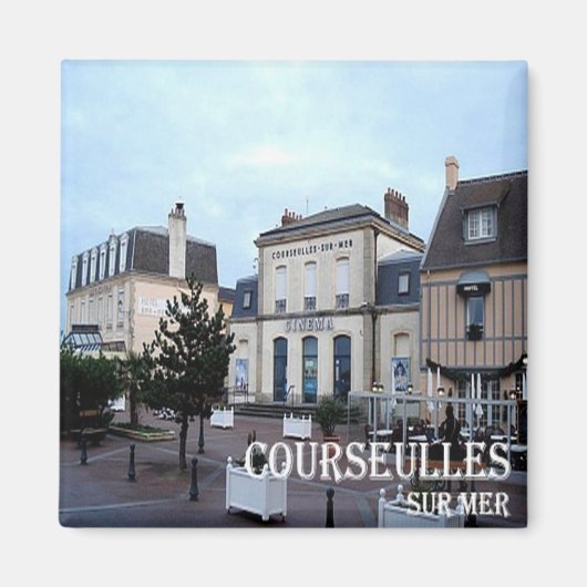 zFR098 COURSEULLES SUR MER, Franse Riviera, Fridge Magneet (Voorkant)