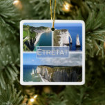 zFR101 ETRETAT Normandy Keramisch Ornament<br><div class="desc">Hier vind je het souvenir van je vakantie. Deze categorie bevat keramisch Ornament van vele plaatsen in France Normandy, Etretat, The cliffs in Étretat. (zFR101 ETRETAT Normandy, Ornament van keramiek). Verbazingwekkende vrienden en familieleden met de unieke souvenirs van uw geweldige reis. Probeer ons. #LeoPepeDesign - het uitzicht van het zee...</div>