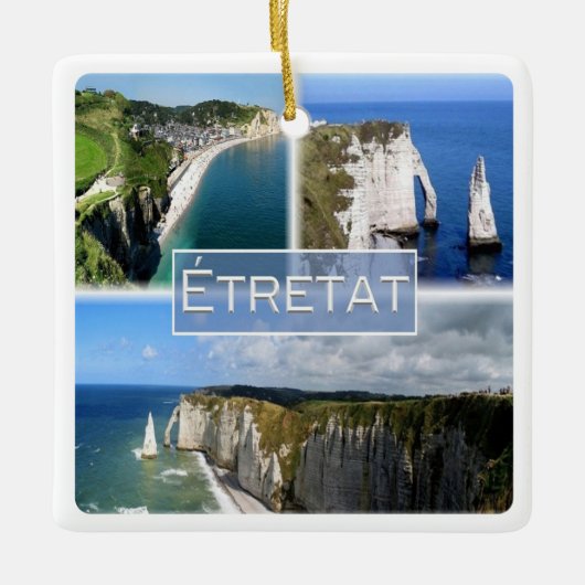 zFR101 ETRETAT Normandy Keramisch Ornament (Voorkant)