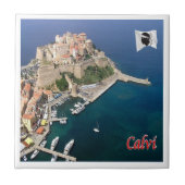 zFR121 CALVI panorama, Corsica, Tegeltje (Voorkant)