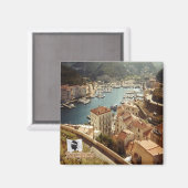 zFR123 BONIFACIO panorama, Corsica Magneet (Voorkant / Achterkant)
