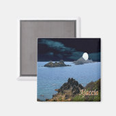 zFR127 AJACCIO panorama, Corsica, Fridge Magneet (Voorkant / Achterkant)