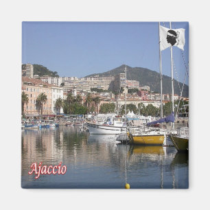 zFR129 AJACCIO-haven, Corsica, Fridge Magneet
