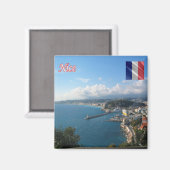 zFR134 NICE, Franse Riviera, Fridge Magneet (Voorkant / Achterkant)