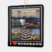 zFR135 BORDEAUX "I Love", Frankrijk, Keramisch Ornament (Links)