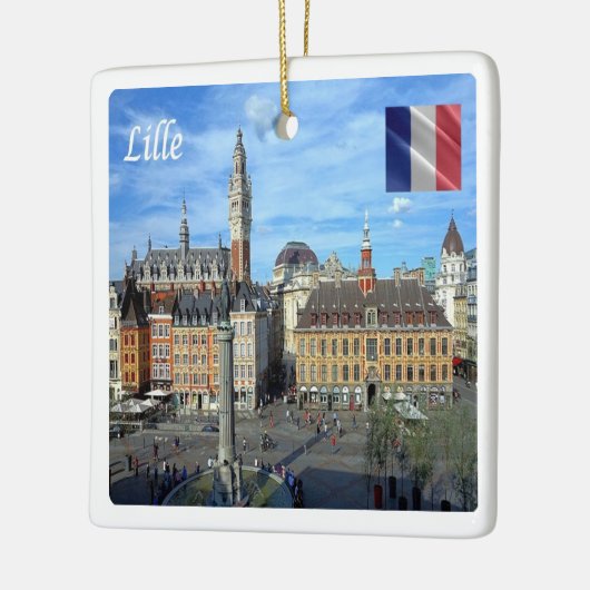 zFR136 panorama van LILLE, Frankrijk, Europa, Keramisch Ornament (Links)