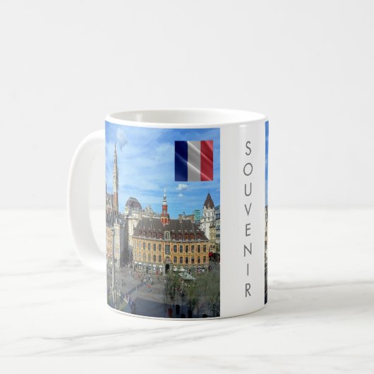 zFR136 panorama van LILLE, Frankrijk, Europa, Koffiemok (Voorkant links)