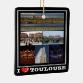 zFR137 TOULOUSE "I Love", Frankrijk, Keramisch Ornament (Rechts)