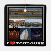 zFR137 TOULOUSE "I Love", Frankrijk, Keramisch Ornament (Achterkant)