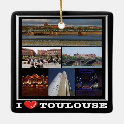 zFR137 TOULOUSE "I Love", Frankrijk, Keramisch Ornament (Achterkant)