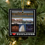 zFR137 TOULOUSE "I Love", Frankrijk, Keramisch Ornament<br><div class="desc">Hier vindt u het souvenir van uw vakantie. Deze categorie bevat keramische Ornamenten van vele locaties in Frankrijk. (zFR137 TOULOUSE "I Love", Frankrijk, keramisch Ornament). Verras vrienden en familieleden met de unieke souvenirs van uw geweldige reis. Probeer ons. #LeoPepeDesign - europa frankrijk, leopepedesign, reis fototoerisme, cadeau souvenir gadget keramisch Ornament,...</div>