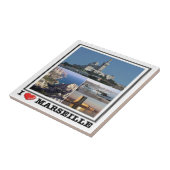 zFR139 MARSEILLE "I Love", Frankrijk, Tegeltje (Zijkant)