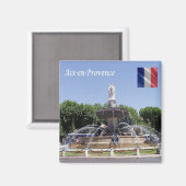 zFR141 AIX EN PROVENCE, Frankrijk, Fridge Magneet (Voorkant / Achterkant)