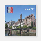 zFR142 STRASBOURG, Frankrijk, Fridge Magnet (Voorkant)