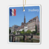 zFR142 STRASBOURG, Frankrijk, Keramisch Ornament (Links)