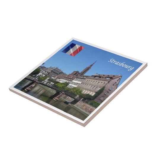 zFR142 STRASBOURG, Frankrijk, Tegeltje (Zijkant)