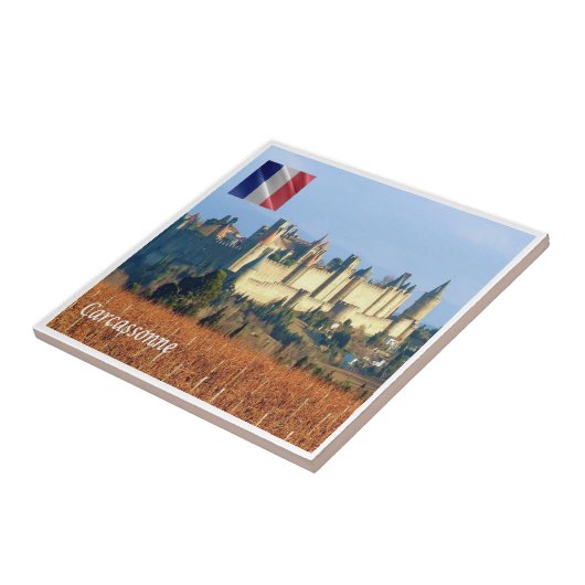 zFR143 CARCASSONNE, Frankrijk Tegeltje (Zijkant)