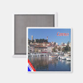 zFR151 CANNES, Franse Riviera, Frankrijk, Fridge M Magneet (Voorkant / Achterkant)