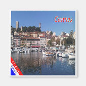 zFR151 CANNES, Franse Riviera, Frankrijk, Fridge M Magneet (Voorkant)