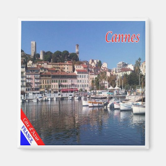 zFR151 CANNES, Franse Riviera, Frankrijk, Fridge M Magneet (Voorkant)