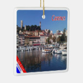 zFR151 CANNES, Franse Riviera, Frankrijk, Keramisch Ornament (Rechts)