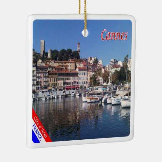 zFR151 CANNES, Franse Riviera, Frankrijk, Keramisch Ornament (Rechts)