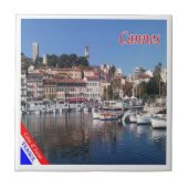 zFR151 CANNES, Franse Riviera, Frankrijk, Tegeltje (Voorkant)