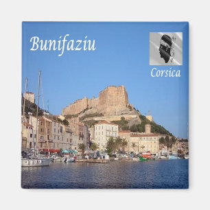 zFR153 BONIFACIO, Corse, Frankrijk, Koelkast Magneet