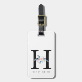 ZFT BLUSH BLUE FLORAL ALPHABETS NAME BRIEF H BAGAGELABEL