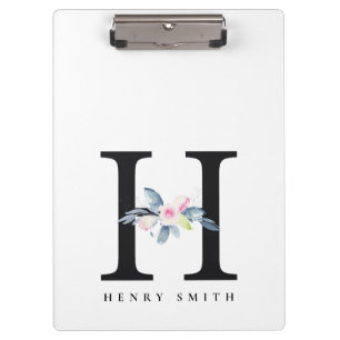 ZFT BLUSH BLUE FLORAL ALPHABETS NAME BRIEF H KLEMBORD