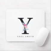 ZFT BLUSH BLUE FLORAL ALPHABETS NAME BRIEF Y MUISMAT (Met muis)