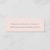 ZFT BLUSH FLORAL WATERVERF WEBSITE RSVP MINI VISITEKAARTJE (Achterkant)