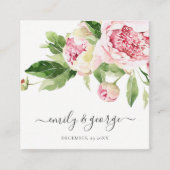 ZFT BLUSH FLORAL WATERVERF WEBSITE RSVP VIERKANTE VISITEKAARTJE (Voorkant)