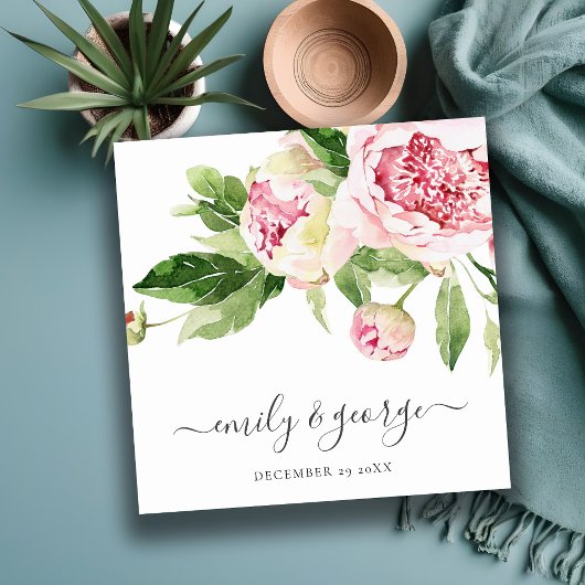 ZFT BLUSH FLORAL WATERVERF WEBSITE RSVP VIERKANTE VISITEKAARTJE