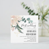 ZFT BLUSH GOLD FLORAL BUNCH POST WEDDING BRUNCH KAART (Staand voorkant)
