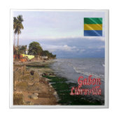 zGA005 LIBREVILLE, Gabon, Afrika, Tegeltje (Voorkant)