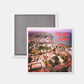 zGA006 LIBREVILLE, Gabon, Afrika, Fridge Magneet (Voorkant / Achterkant)