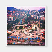 zGA007 LIBREVILLE, Gabon, Afrika, Fridge Magneet (Voorkant)