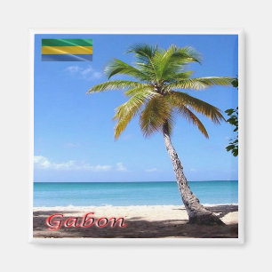 zGA009 GABON, Palmier, Afrika, Fridge Magneet