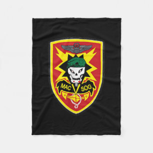 Zgablwjbsy Creations Co Macv-sog Vietnam War Mili Fleece Deken