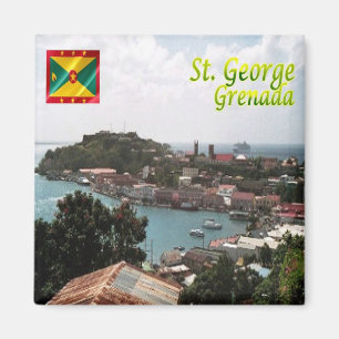 zGD006 SAINT GEORGE, Grenada, Amerika, Fridge Magneet