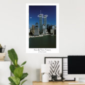 Zgezamenlijk Twin Towers Poster (Thuiskantoor)