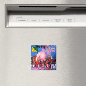 zGF003 CAYENNE, Frans-Guyana, Carnival, Fridge Magneet (Insitu (Vaatwasser))