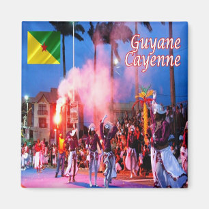 zGF003 CAYENNE, Frans-Guyana, Carnival, Fridge Magneet